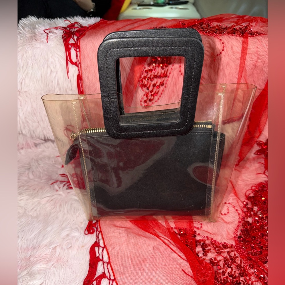 Genuine Staud Iconic See Through Hand Bag